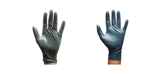Medical Gloves on Transparent Background