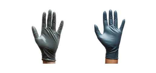 Medical Gloves on Transparent Background