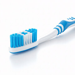 toothbrush isolated on white background. 3d render illustration front view
