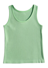 PNG Pastel green tank top with a square neckline clothing ribbed undershirt.