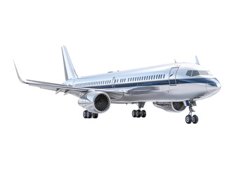 Obraz premium Modern Aircraft Isolated on Clear Background