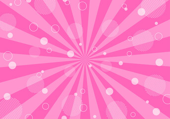 背景素材　ポップな放射線状の背景