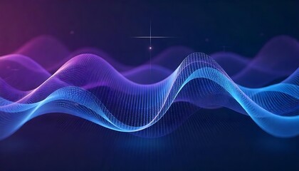 Fototapeta premium Creating dynamic wavy lines with soft gradient effects digital art online abstract visual design wave patterns