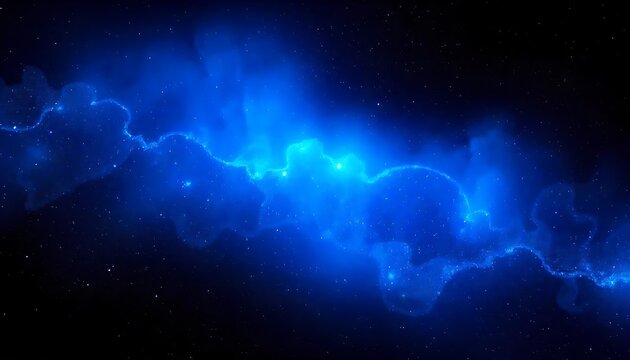 Exploring the deep blue galaxy a futuristic digital background for tech enthusiasts