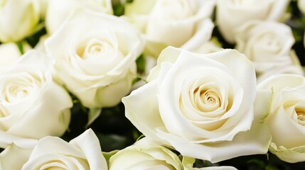 Elegant white roses arranged beautifully for special occasions in a vibrant setting