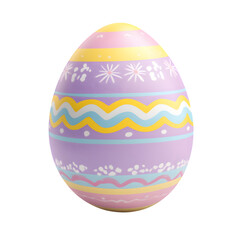easter egg isolated on transparent background. Happy Easter