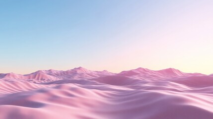 Pink mountain range sunset landscape, peaceful background
