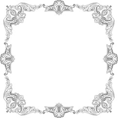 vector illustration sketch design ornament decoration carving for classic ethnic vintage traditional home interior 