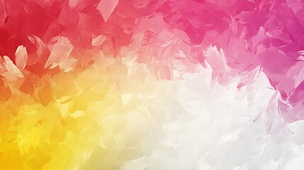 Fototapeta premium Vibrant Pink, Yellow, and White Abstract Digital Painting AI Generated