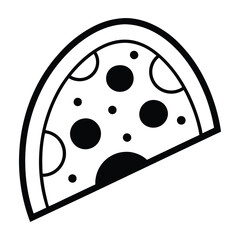 vector illustration of pizza