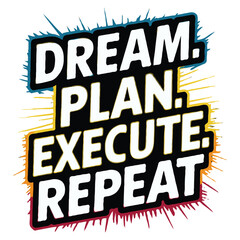 Motivational and inspirational quotes lettering typography text effect t shirt design