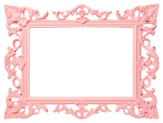 PNG Vintage frame pink decorative.