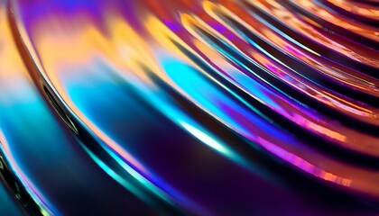 ホログラム風メタリックネオンの背景テクスチャ