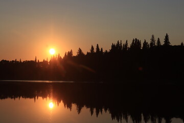 Fototapeta premium Piprell Lake in Northern Saskatchewan