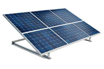 Solar panel is shown in a white background