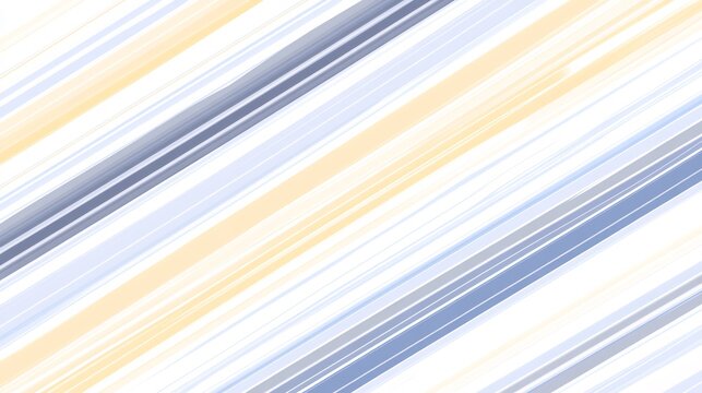 Soft pastel stripes diagonally ascend a bright white background creating a calming peaceful pattern. AI Generated