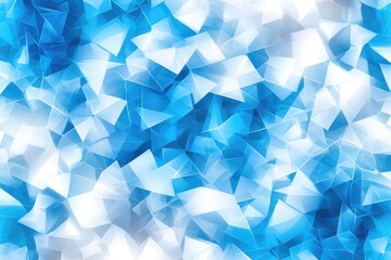 Fototapeta premium Abstract Blue and White Geometric Background Composed of Sharp Triangular Shapes and Soft Gradients for Use in Modern Design Projects and Marketing Materials