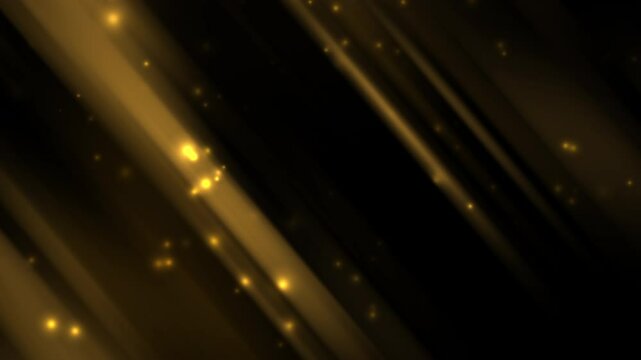 Abstract black and gold design with sparkles for luxury backgrounds, elegant invitations, festive holiday cards, modern patterns, and sophisticated branding. Looping motion background.
