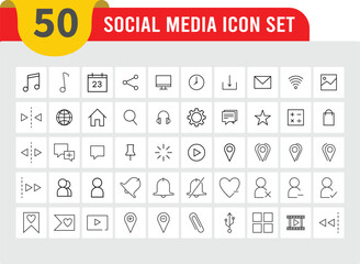 Contact icon collection. Editable Stroke line vector. Small user interface line icon symbols for apps and websites