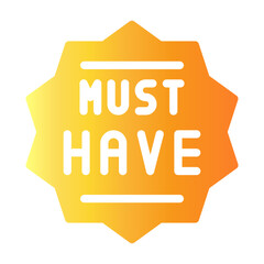 must have Gradient icon