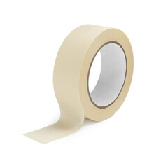 Roll of masking tape isolated on white