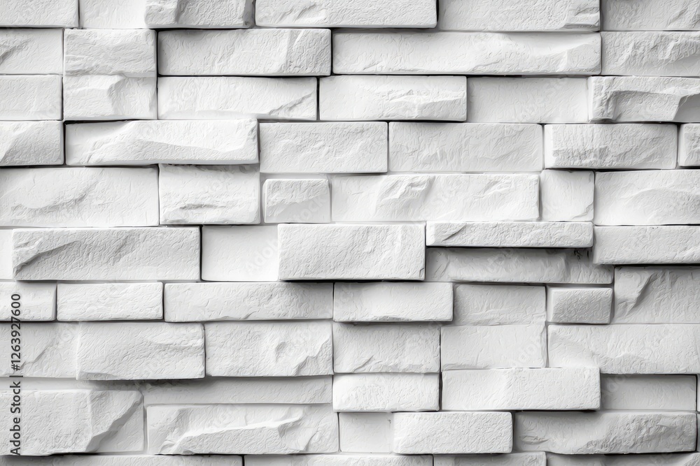 Poster white stone wall texture with uneven surface and natural patterns in bright light for interior desig