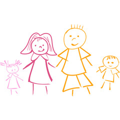 Children Draw Doodle