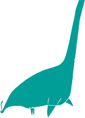 エラスモサウルス色有鉛筆風