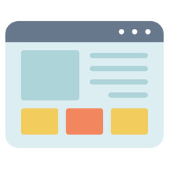 Obraz premium User-Friendly Website Design Layout for Engagement