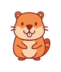 Forest animal hamster icon