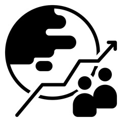 population icon, glyph icon style