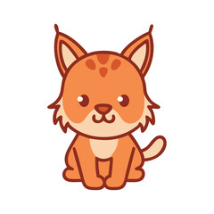 Forest animal lynx icon