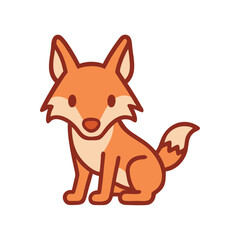 Forest animal fox icon