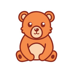 Forest animal bear icon