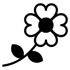 Stylized Flower Icon for Creative Designs