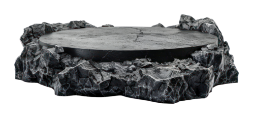 PNG Volcano stone circle podium rock geological platform.