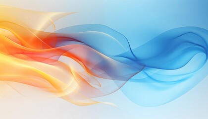 abstract colorful background with waves blue red yellow