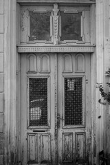 an old classic wooden doors