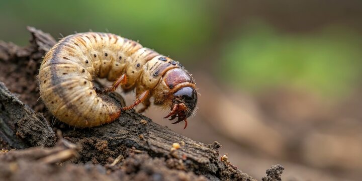 Larvae of Diloboderus Abderus - Beetle Lifecycle, Insect Development, Entomology, Nature, Close-Up, Macro Photography, Wildlife, Insects, Biological