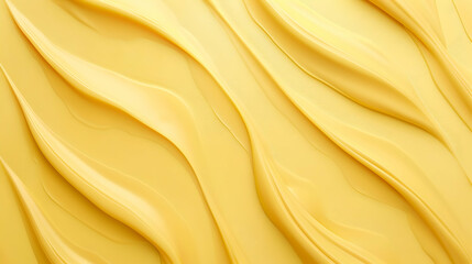 Smooth, flowing yellow butter texture with soft waves, ideal for culinary and food presentations