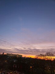 Magnificent view glowing. Magnificent sunset sky panorama. Colorful spectacular view of the sky.