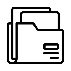 Minimalistic Folder Icon for Digital Use