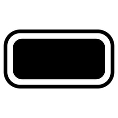 Stylish Black Graphic Rectangle Icon Design