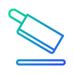 Abstract gradient razor over hair illustration