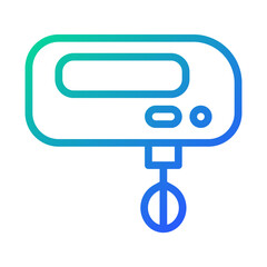 Gradient Kitchen Hand Mixer Appliance Graphic