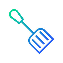 Gradient Shovel Icon Vector, Simple Farming Tool