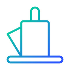 Obraz premium Modern Sanitary Napkin Line Icon Design Vector