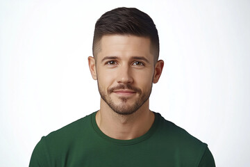 Fototapeta premium Man portrait on white background