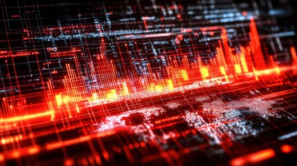 Obraz premium Multinational Team Collaborating on Global Project with Visualizations of Data and Technology