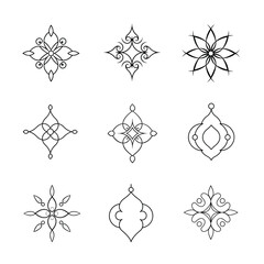 Mandala vector illustration set 2